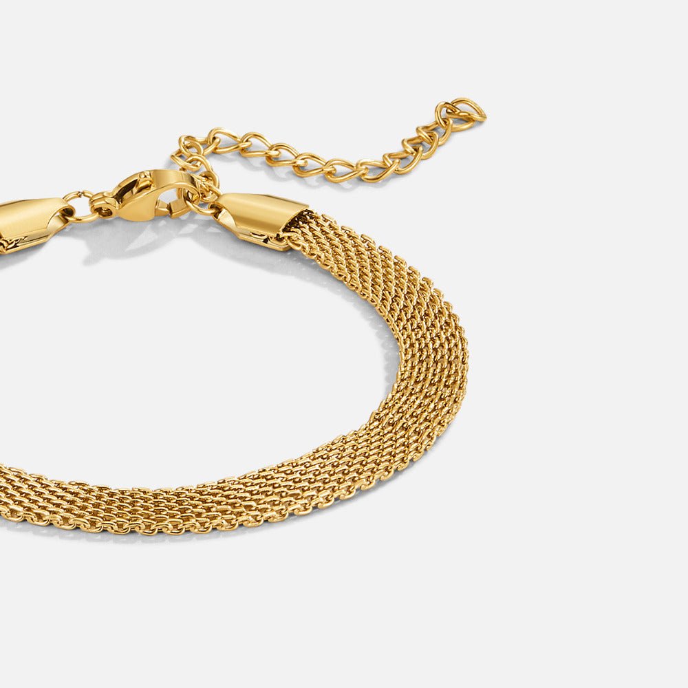 Molly Gold Mesh Chain Bracelet